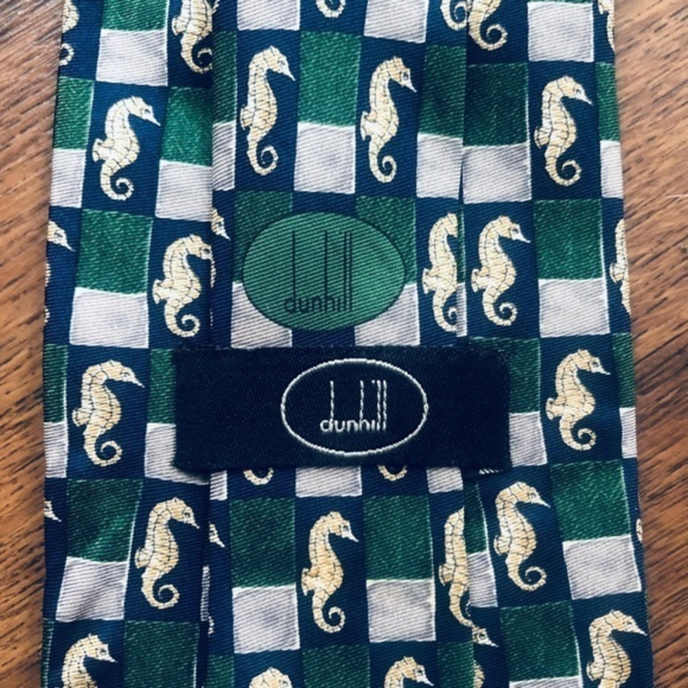 Dunhill “Captain Seahorse” Silk Tie